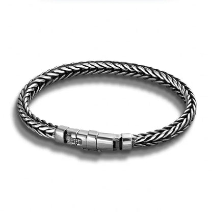 Midgard Serpent Scale Viking Bracelet – 925 Sterling Silver