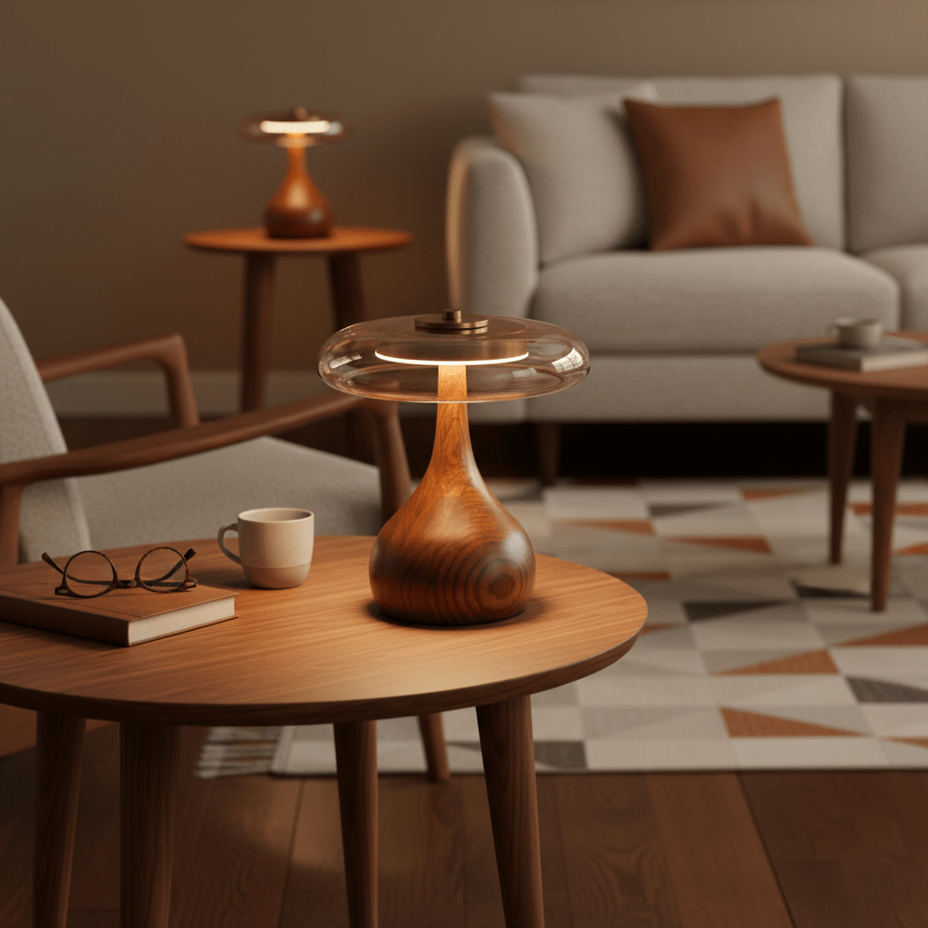 Marble Sphere Accent Table Lamp