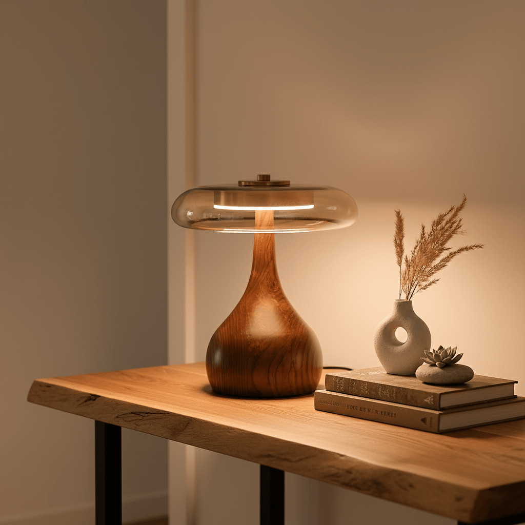 Marble Sphere Accent Table Lamp
