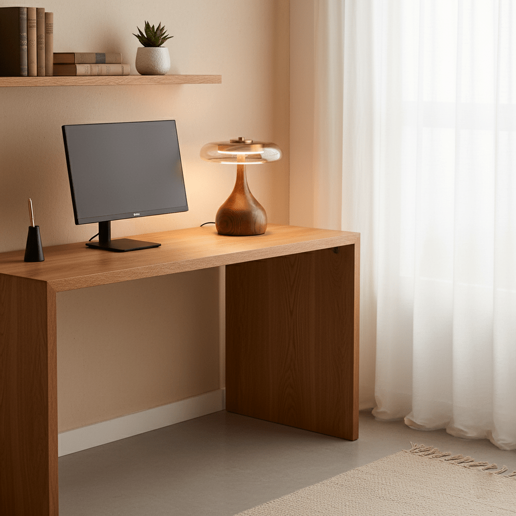 Marble Sphere Accent Table Lamp