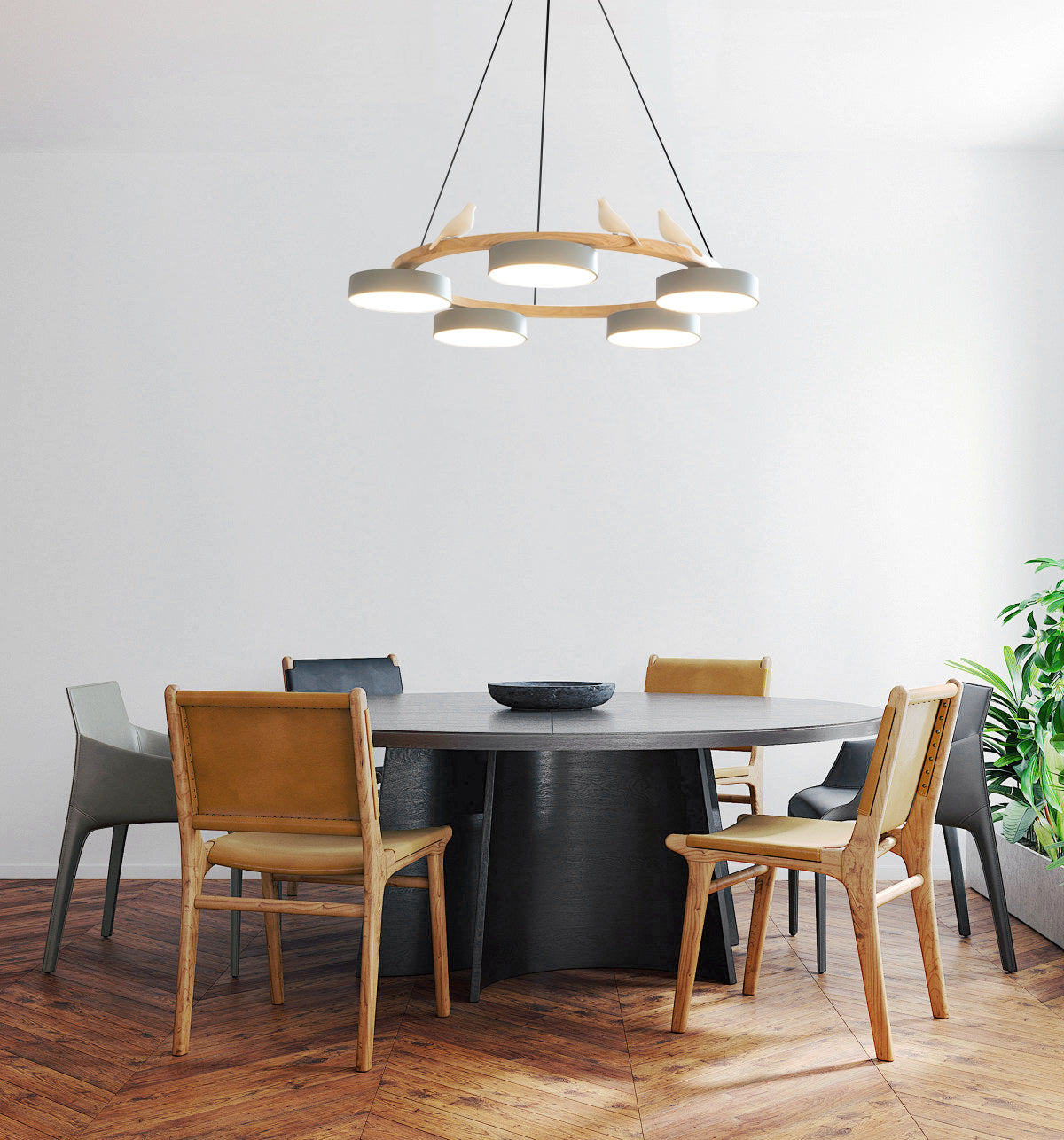 Bird Ring Dining Room Chandelier