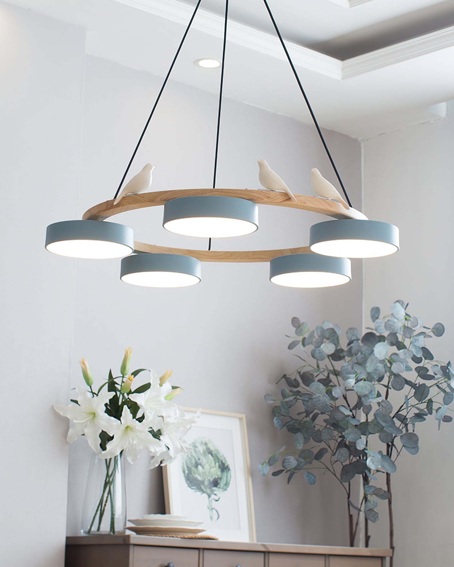 Bird Ring Dining Room Chandelier