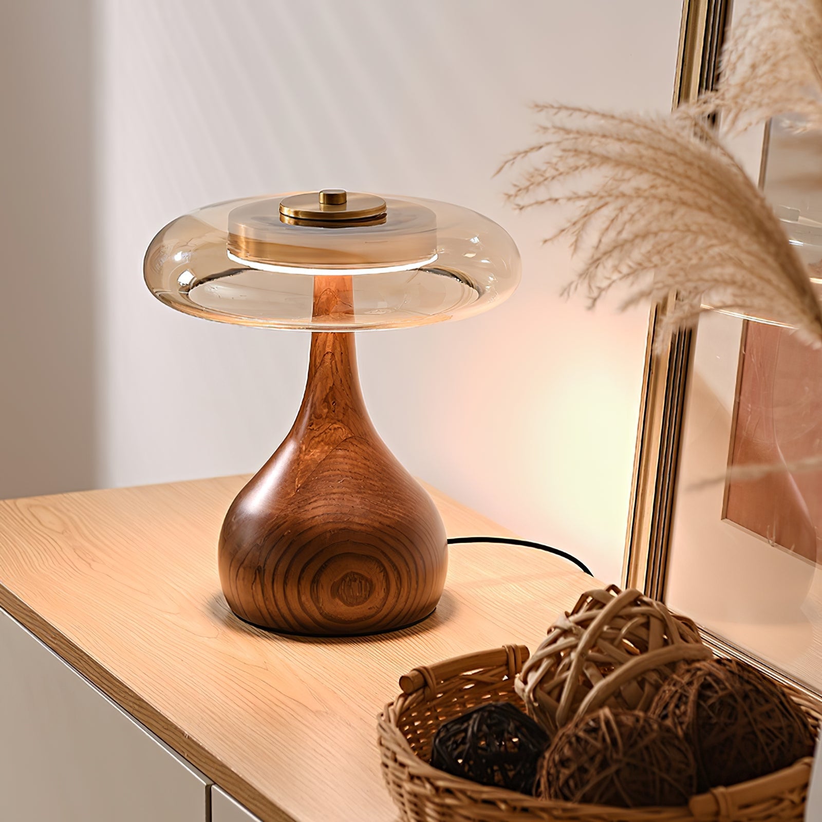Marble Sphere Accent Table Lamp