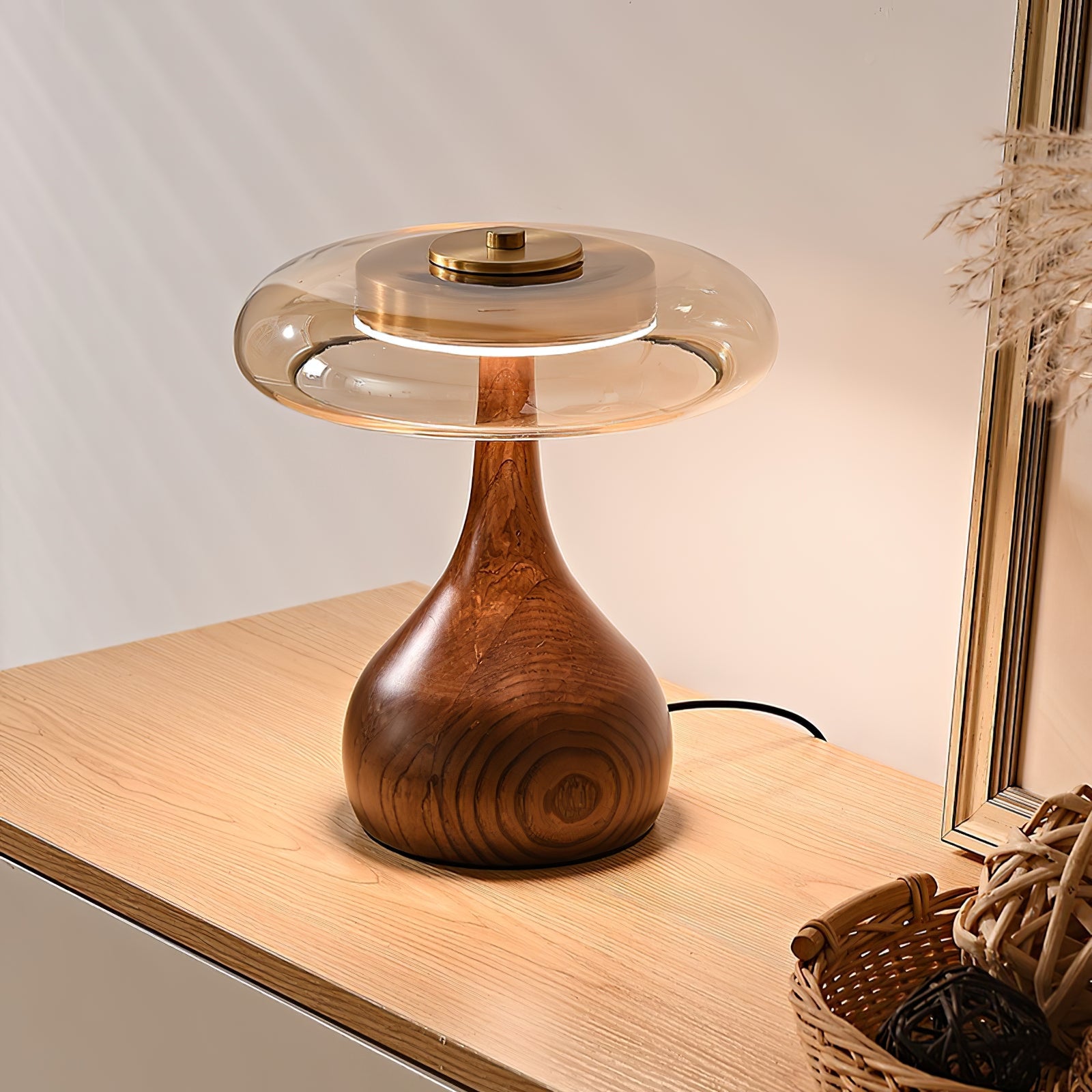 Marble Sphere Accent Table Lamp