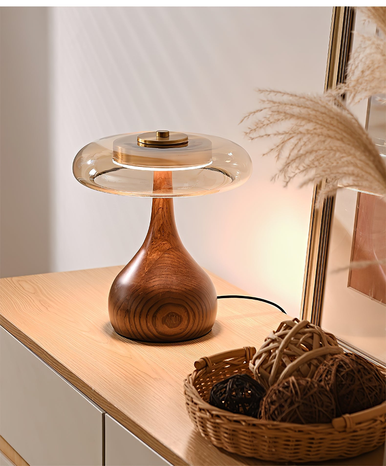 Marble Sphere Accent Table Lamp