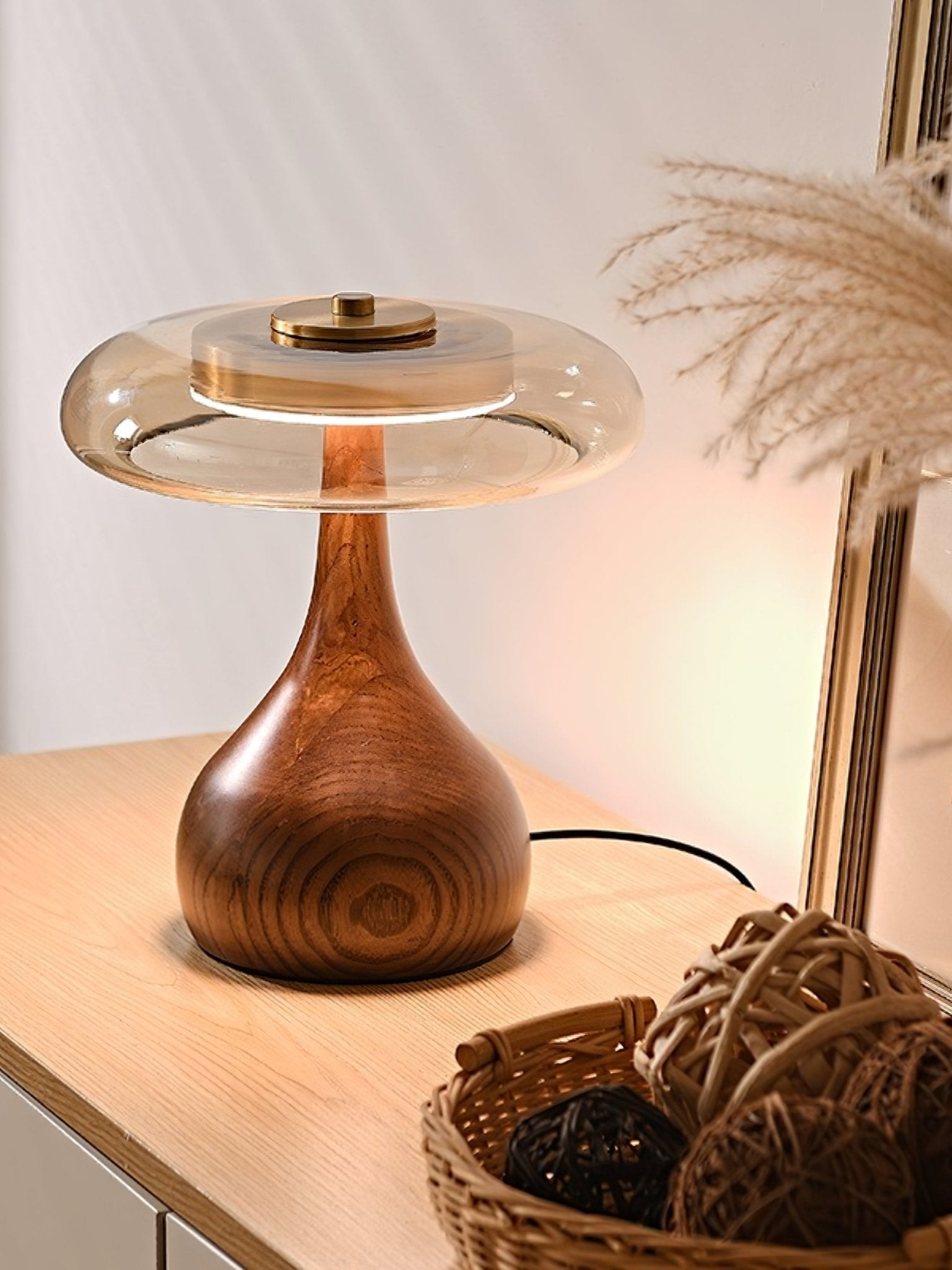 Marble Sphere Accent Table Lamp