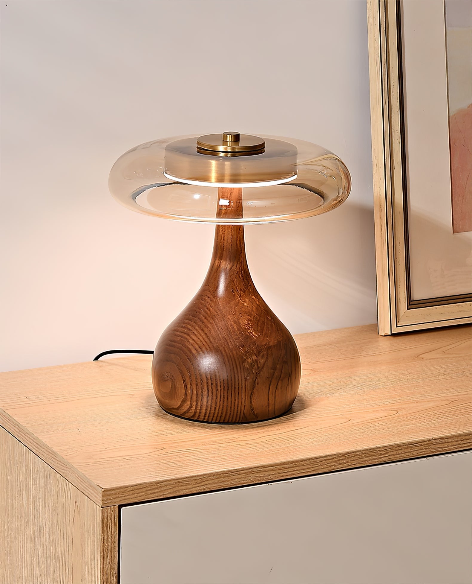 Marble Sphere Accent Table Lamp