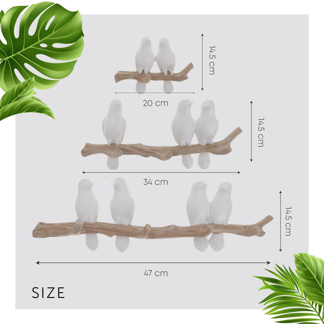 Bird Resin Wall Coat Rack