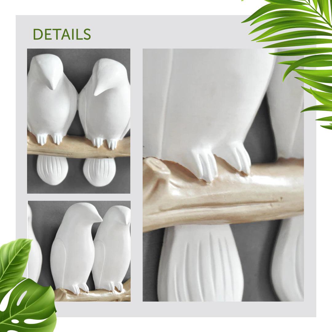 Bird Resin Wall Coat Rack