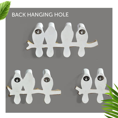 Bird Resin Wall Coat Rack