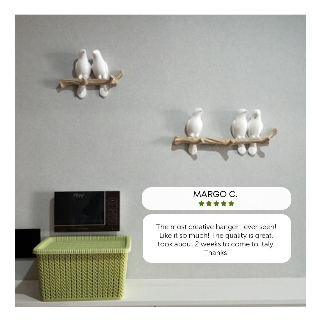 Bird Resin Wall Coat Rack