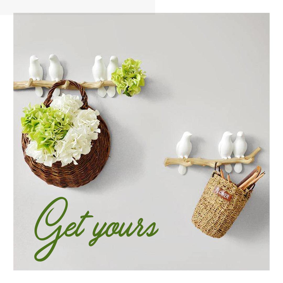 Bird Resin Wall Coat Rack