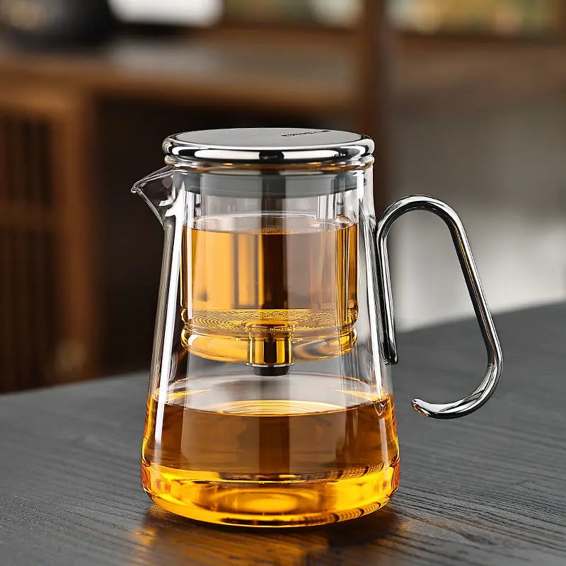 Magnetic Lid Glass Teapot