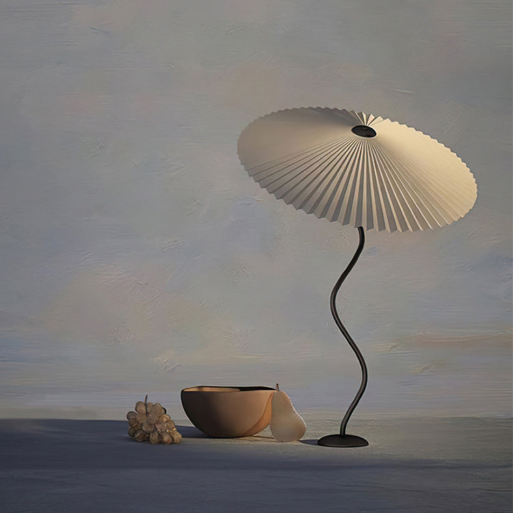 Amber Glass Sculptural Table Lamp