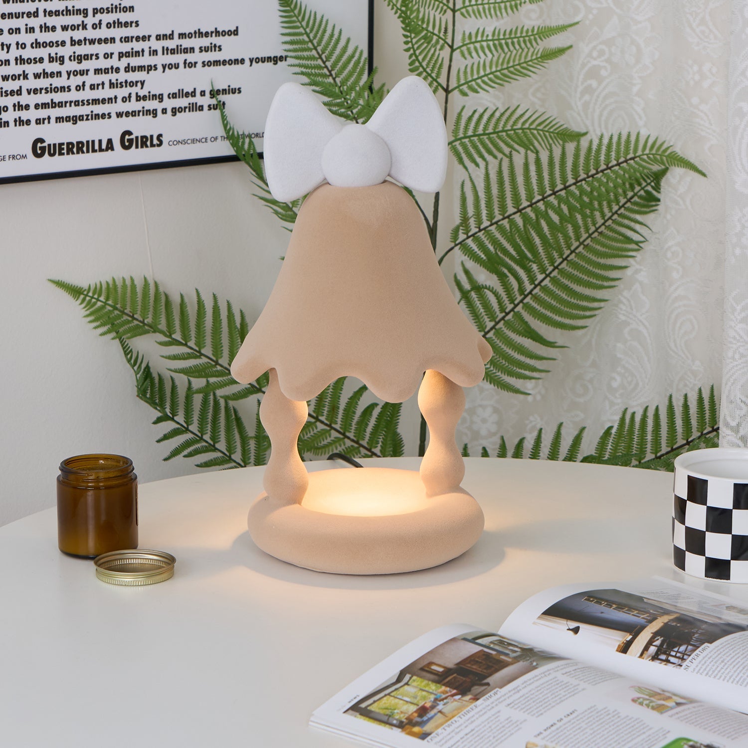 Festive Figurine Candle Warmer Lamp
