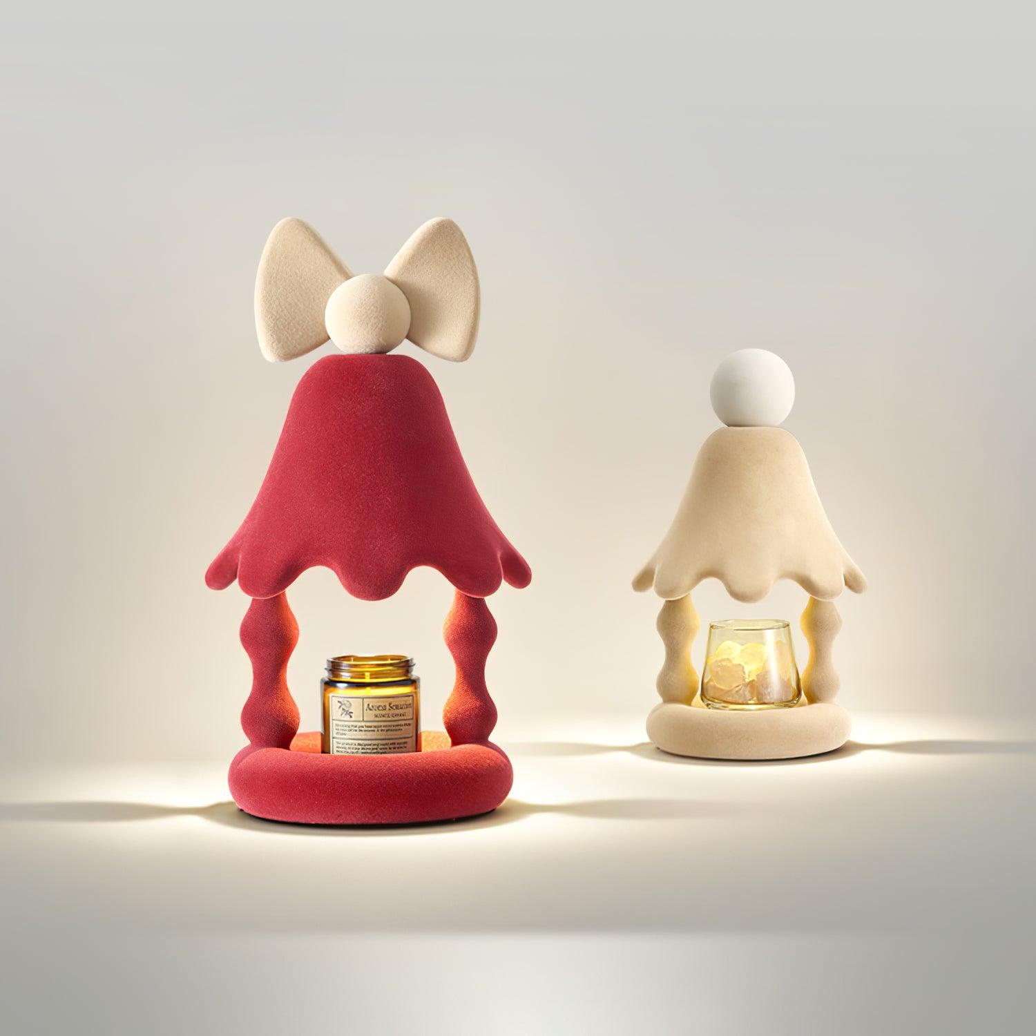 Festive Figurine Candle Warmer Lamp
