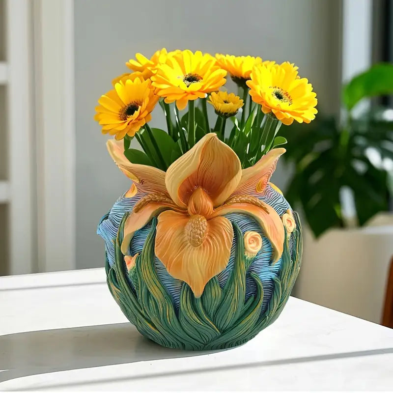 Starry Night Ceramic Flower Vase
