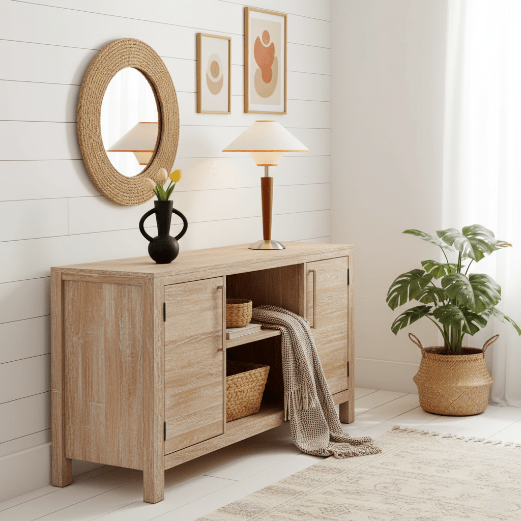 Wooden Stem Classic Table Lamp