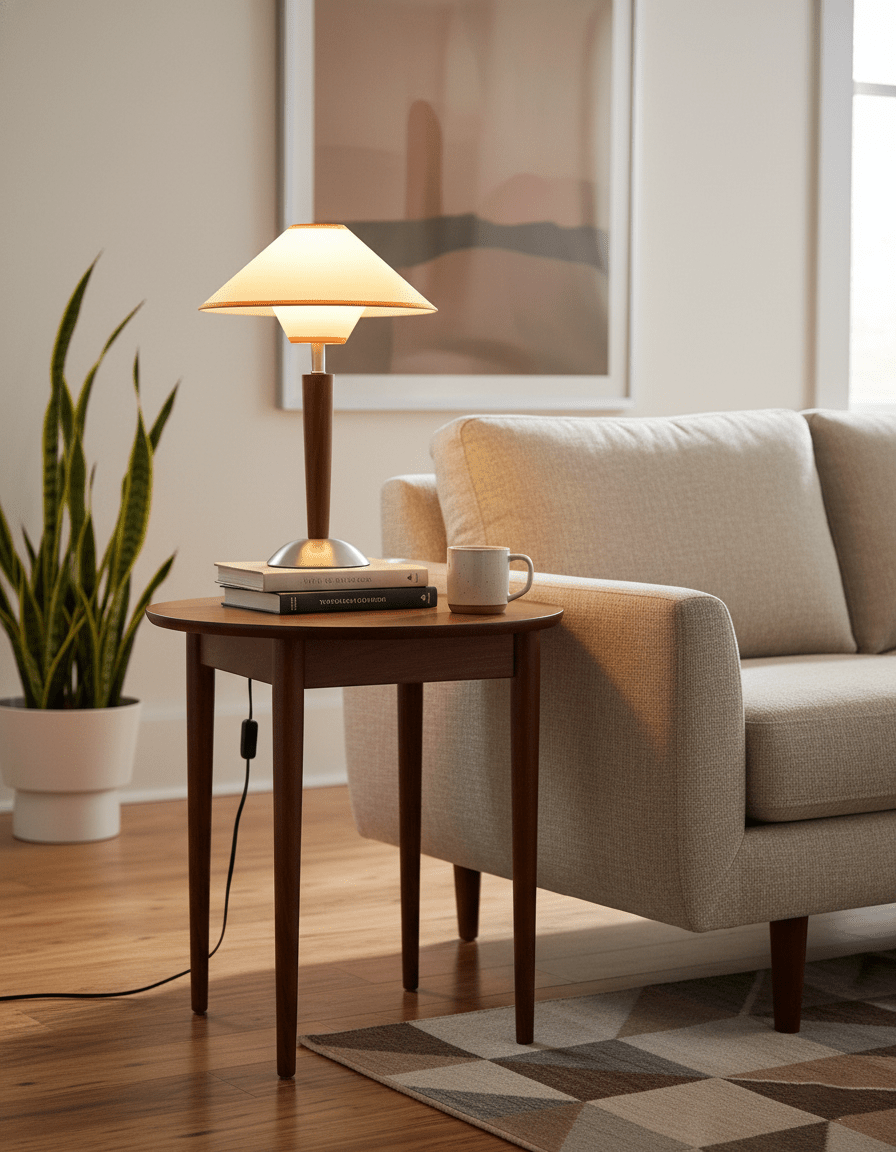 Wooden Stem Classic Table Lamp