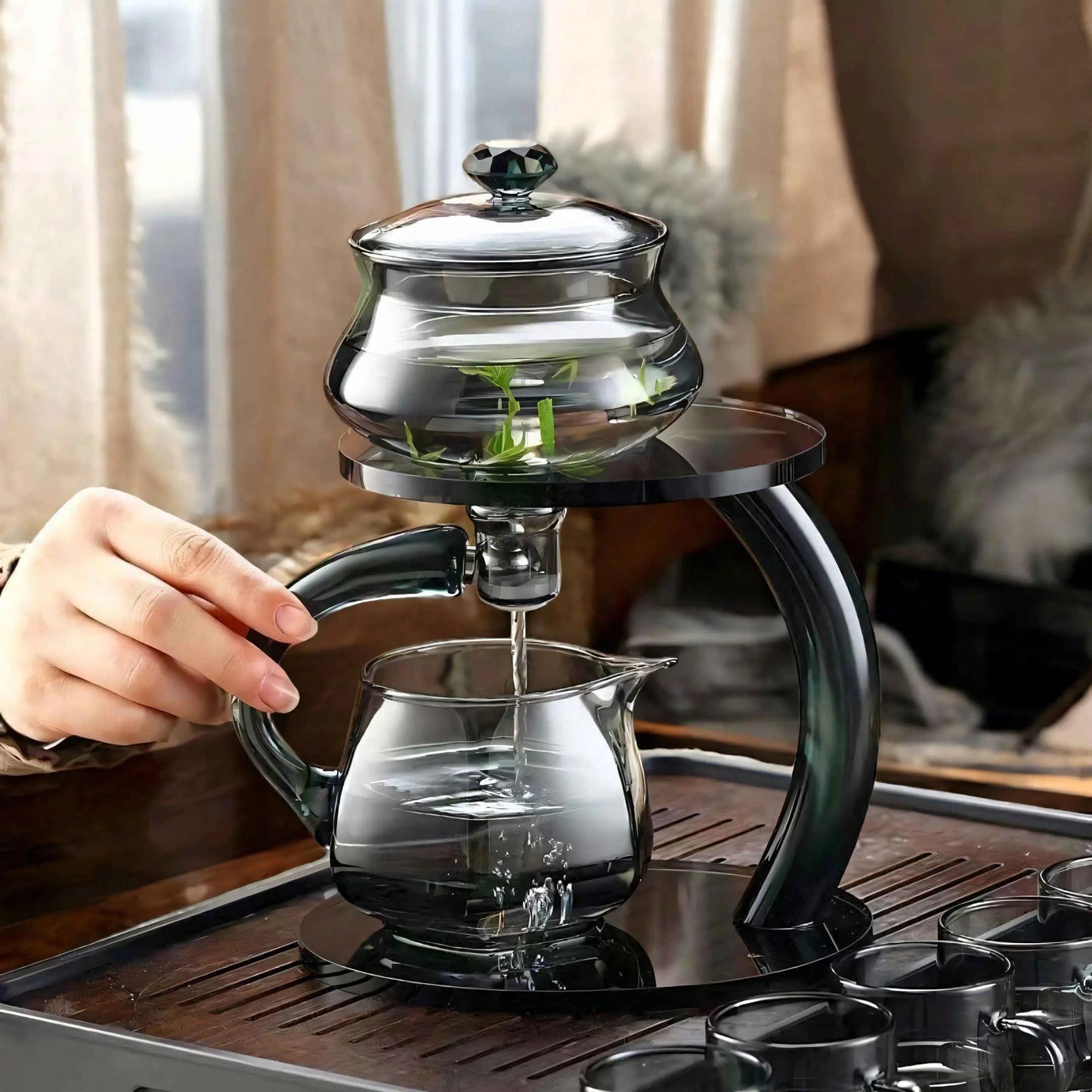 Magnetic Infuser Glass Teapot