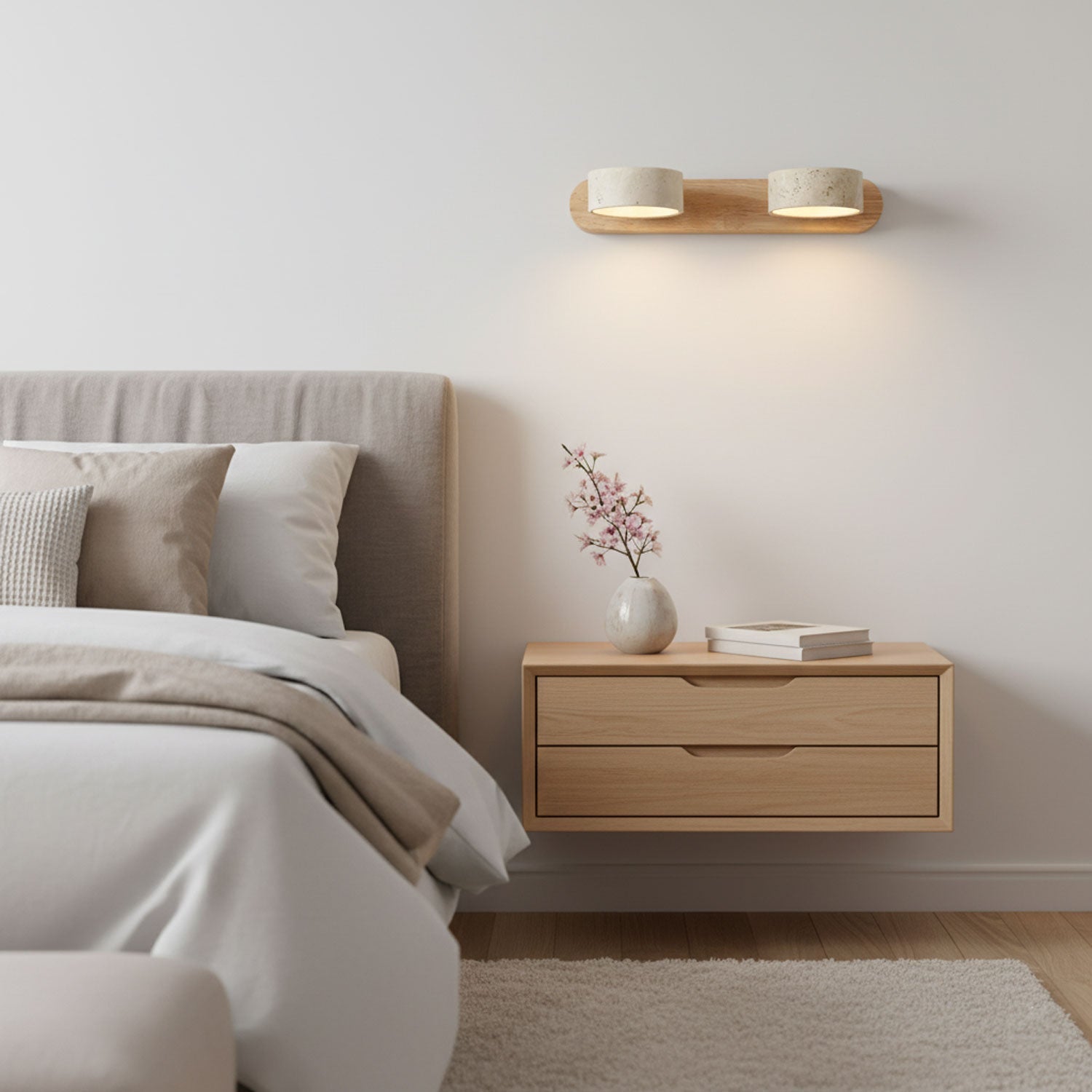 Travertine Dual Mount Wall Light