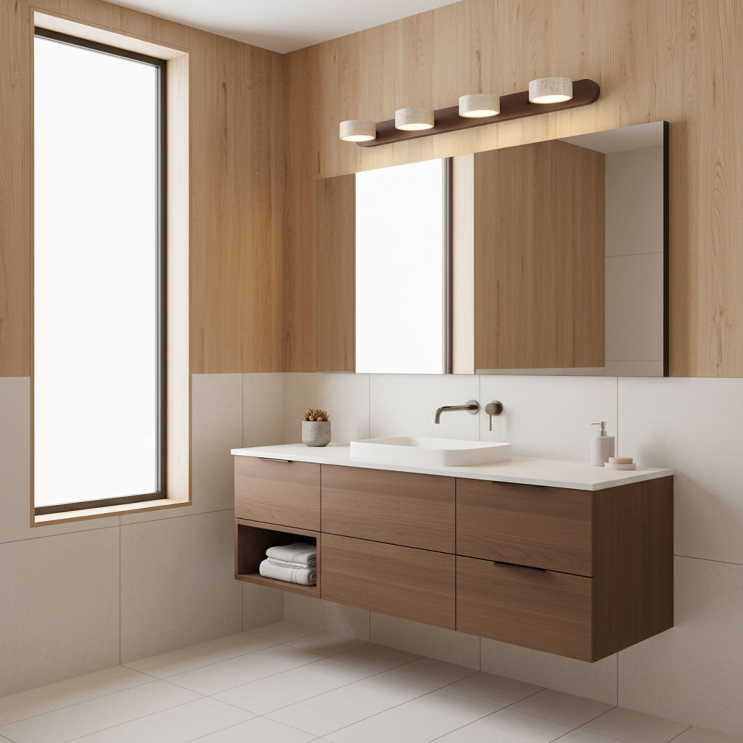 Travertine Dual Mount Wall Light