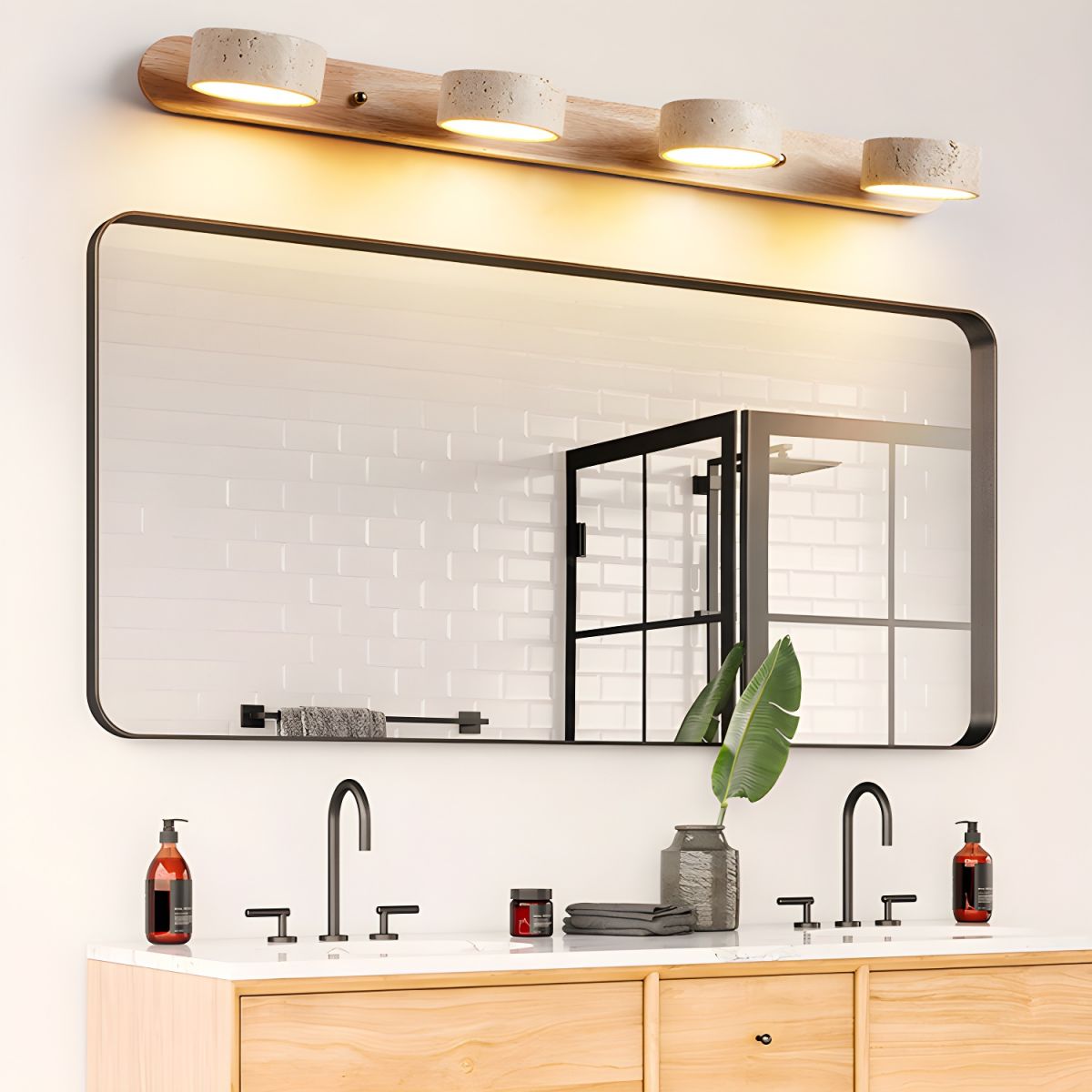 Travertine Dual Mount Wall Light