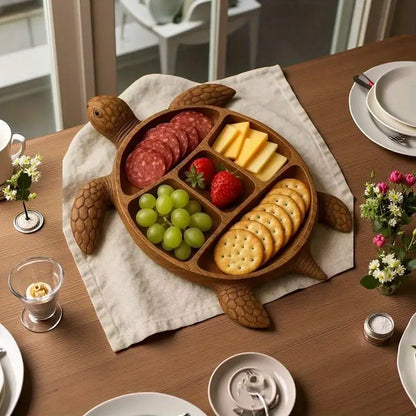 Turtle Shaped Charcuterie Board | Wood Sea Animal Design