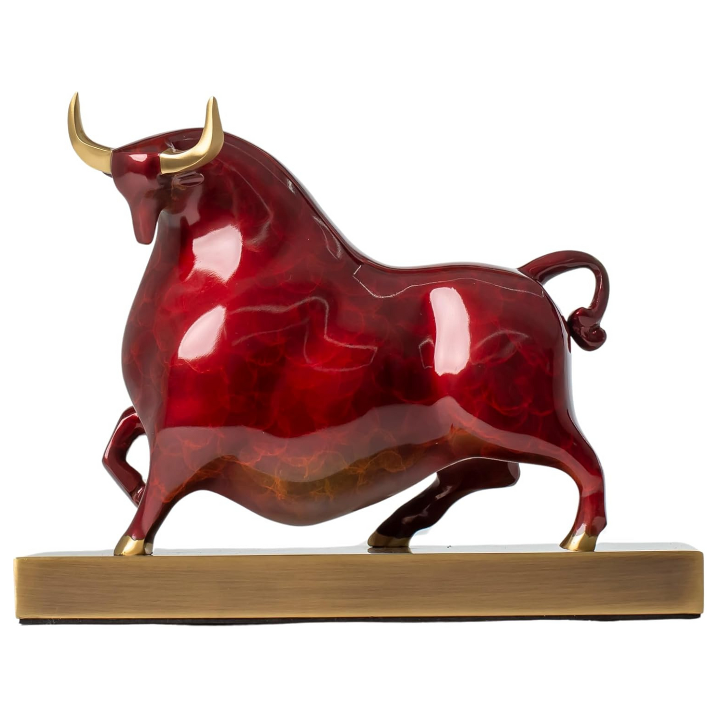 ArtZ® Abstract Bull Of Optimism and Prosperity Bronze Sculpture Bronze Bull Of Optimism and Prosperity Sculpture