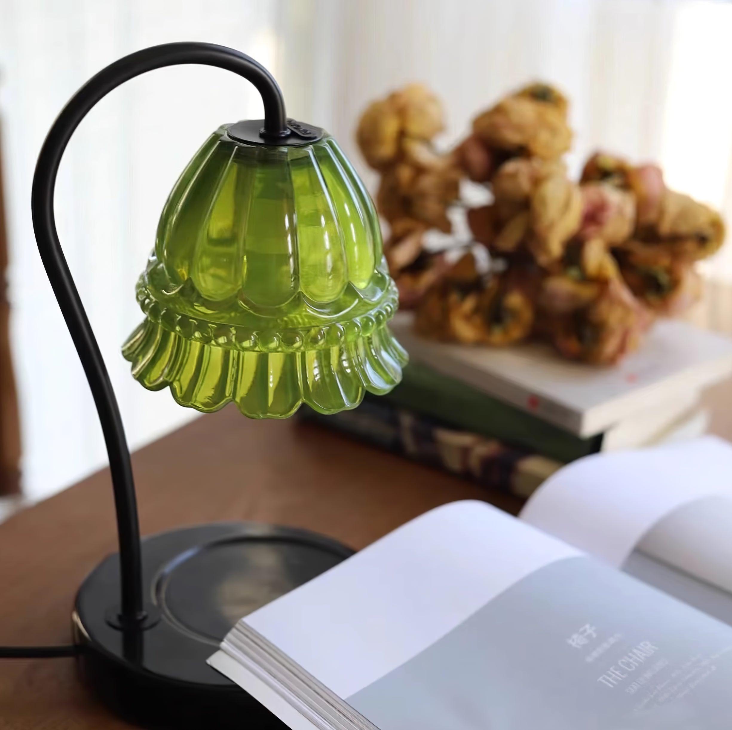 Glass Dome Tabletop Candle Warmer Lamp