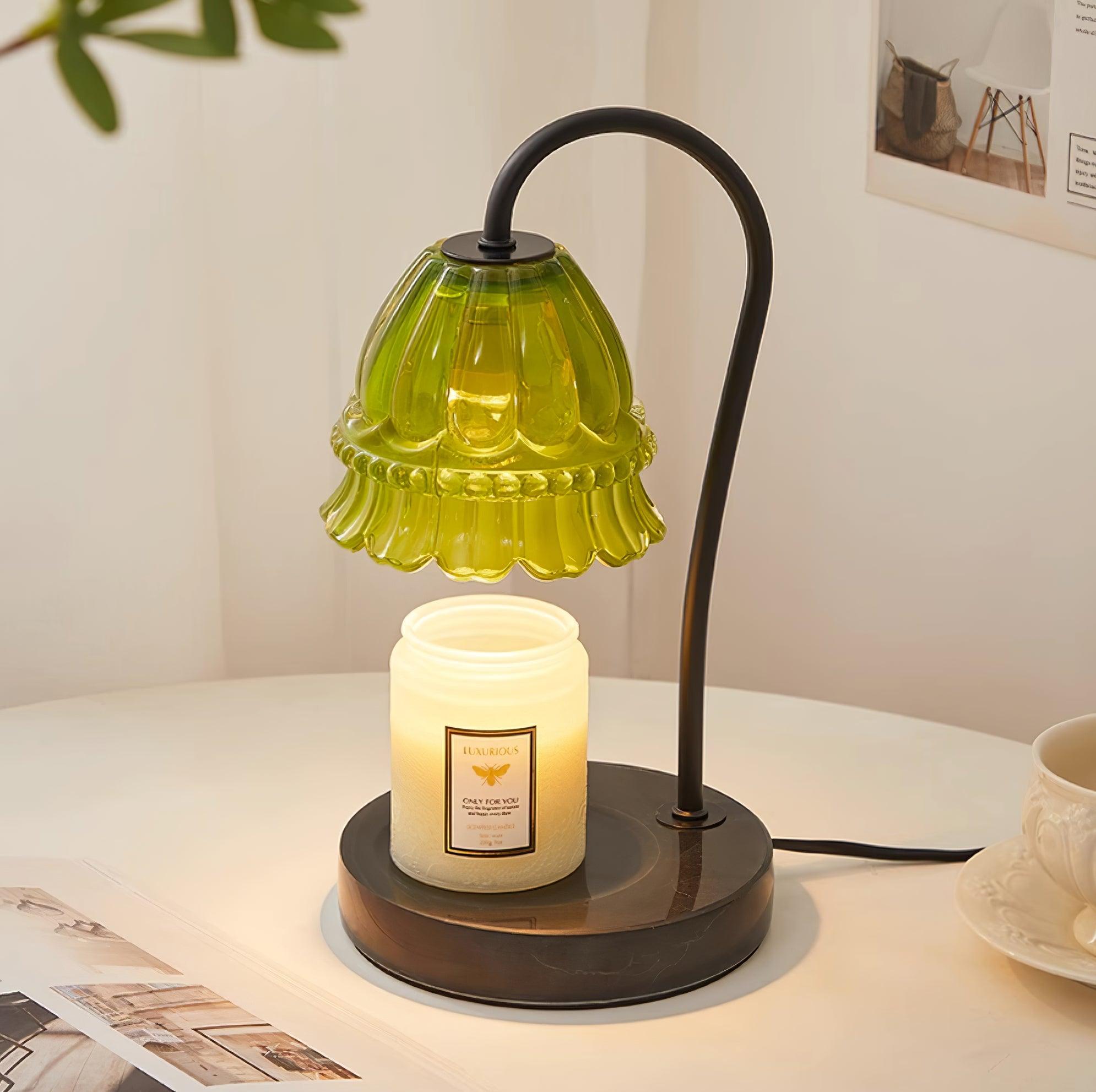 Glass Dome Tabletop Candle Warmer Lamp