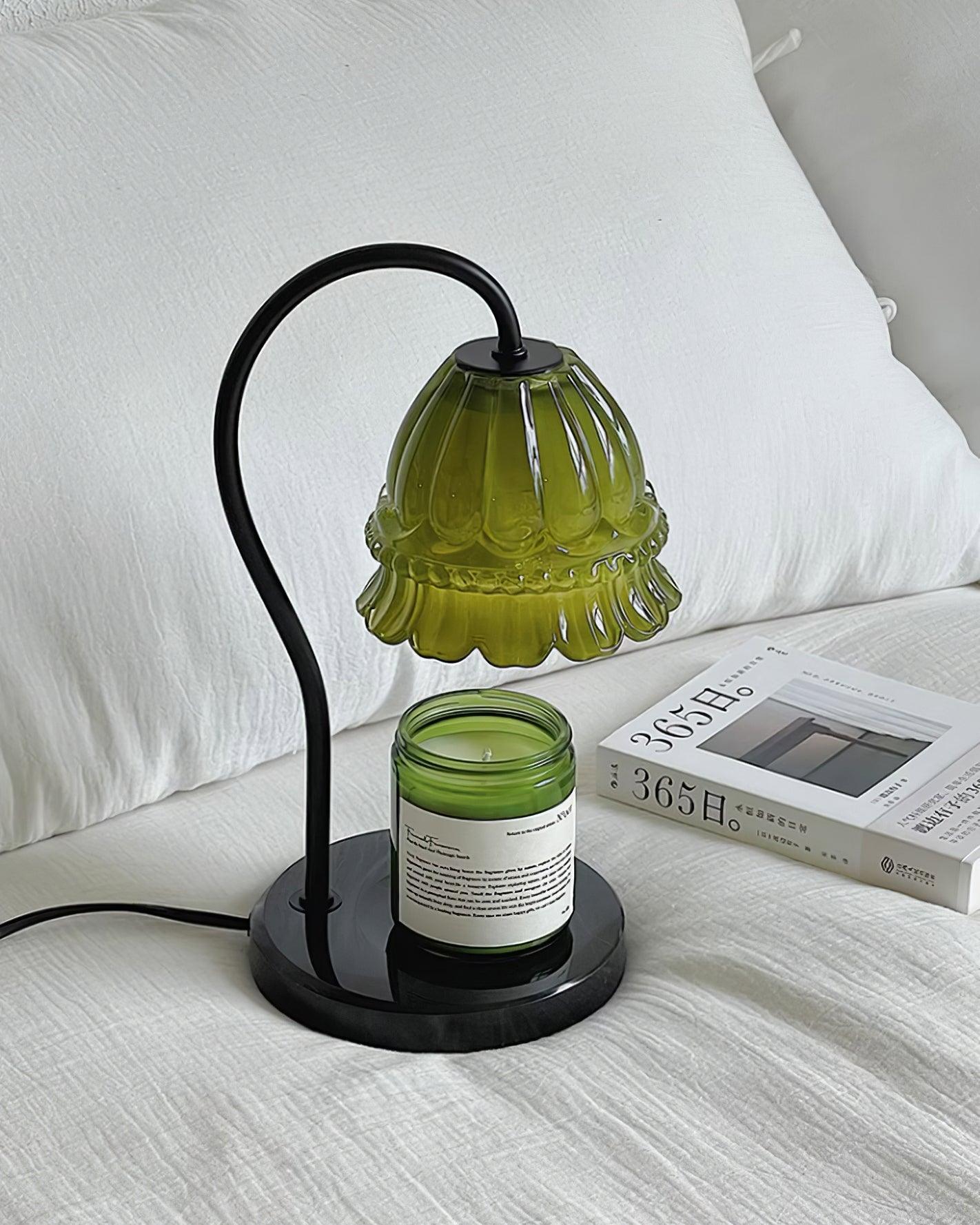 Glass Dome Tabletop Candle Warmer Lamp