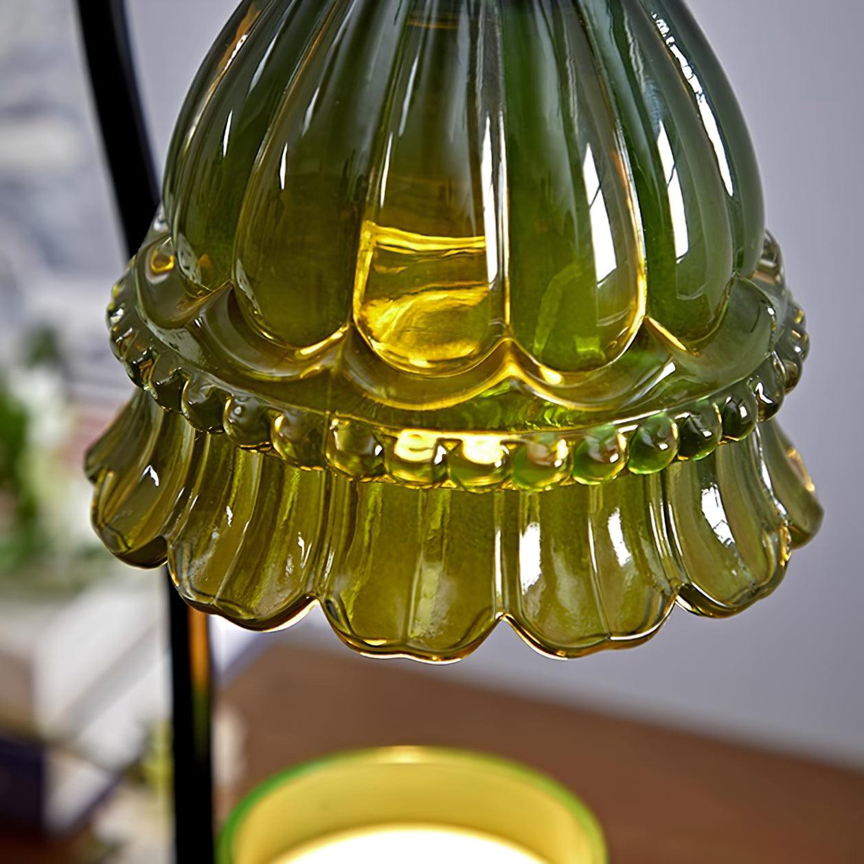 Glass Dome Tabletop Candle Warmer Lamp