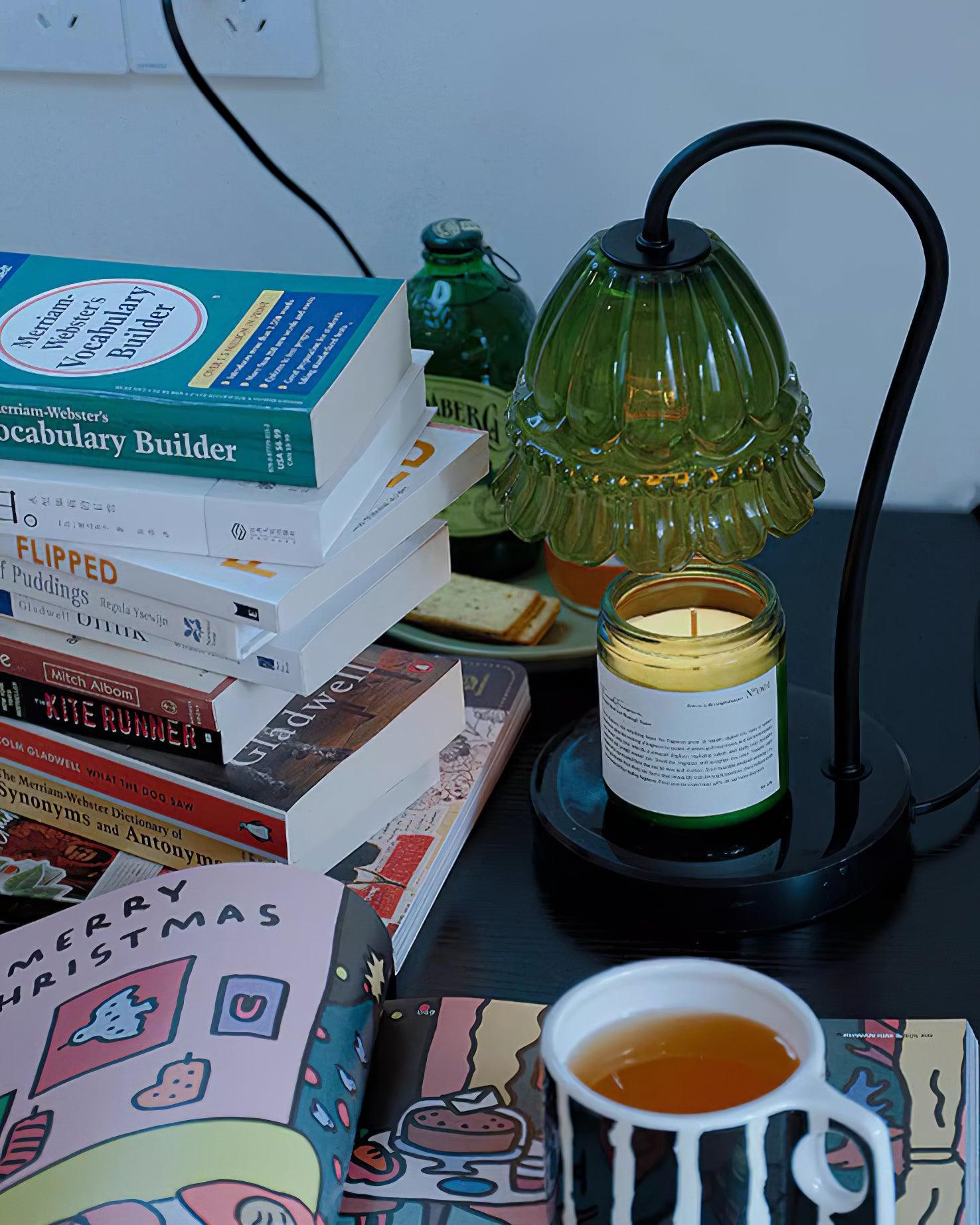 Glass Dome Tabletop Candle Warmer Lamp