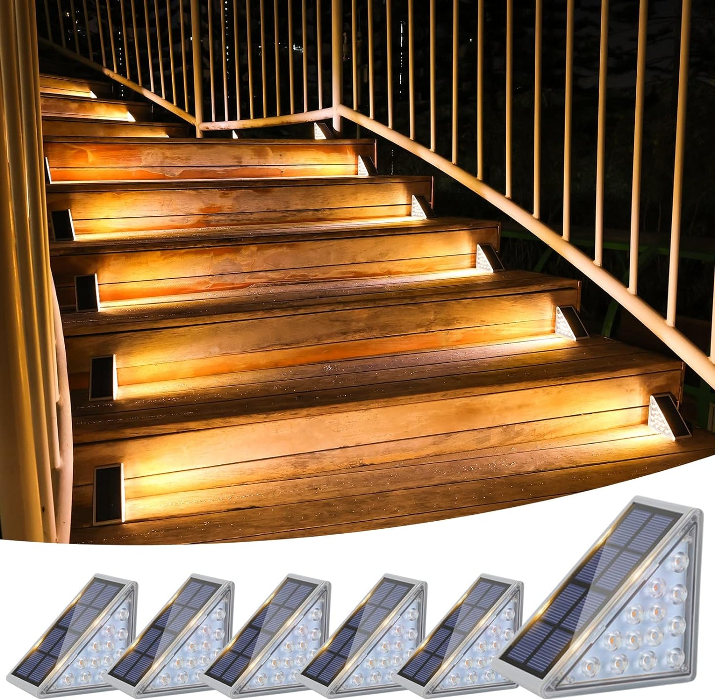 Outdoor Solar Step Pathway Lights