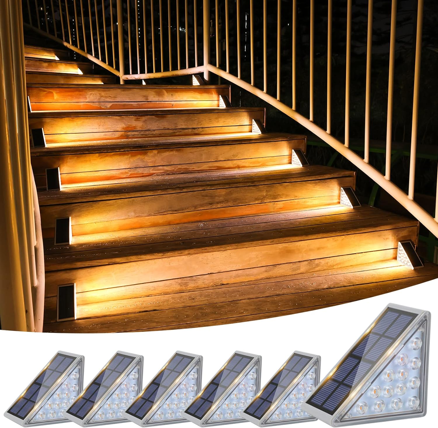 Outdoor Solar Step Pathway Lights
