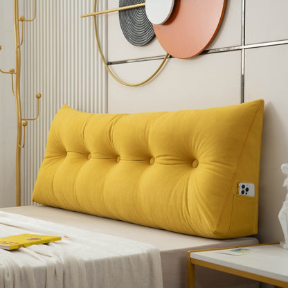 Chic Angled Wedge Pillow | Decorative Bed Support