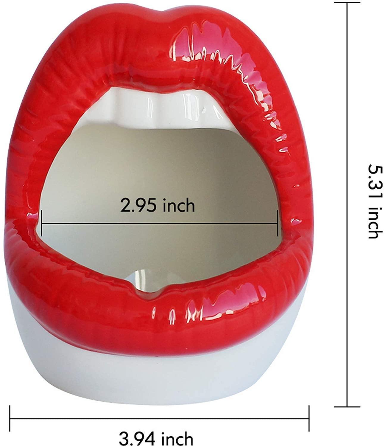 Lip Shape Ceramic Planter Pot