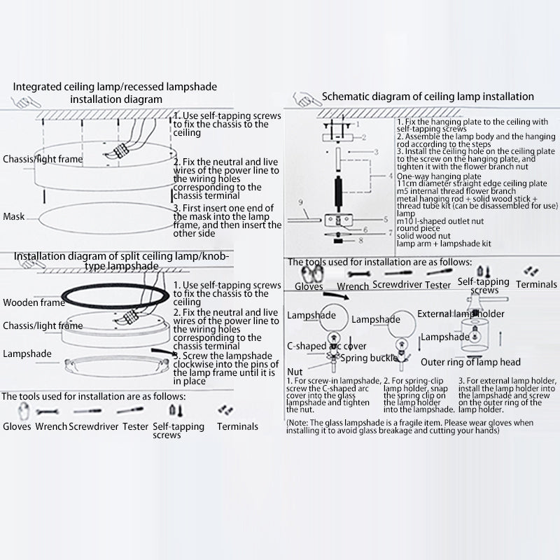 Moon-Style Round LED Flush Mount Ceiling Light