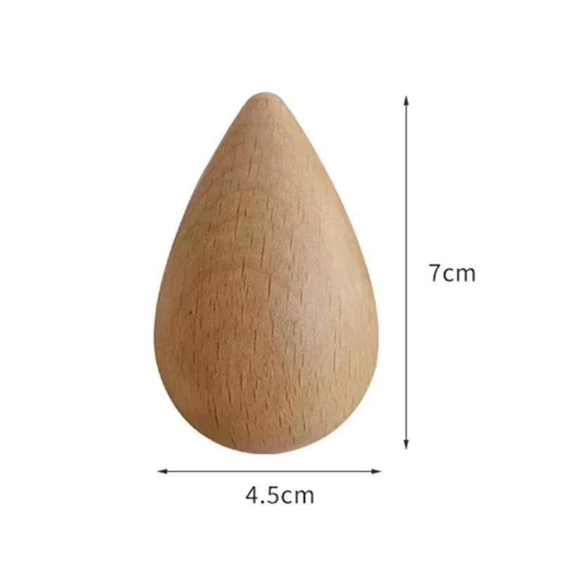 Wood Peg Wall Hook Set