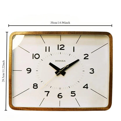 Square Frame Metal Wall Clock