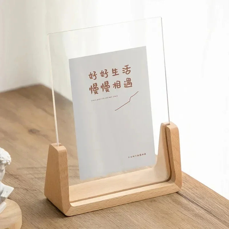 Solid Wood Modern Profile Photo Frame