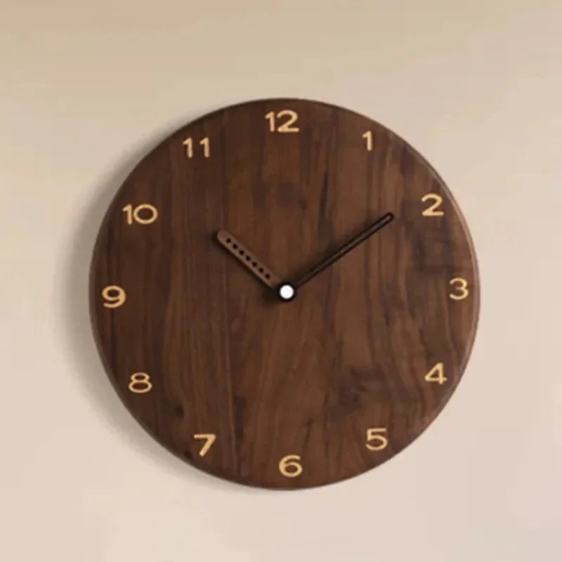 Bronze Finish Wood Wall Clock