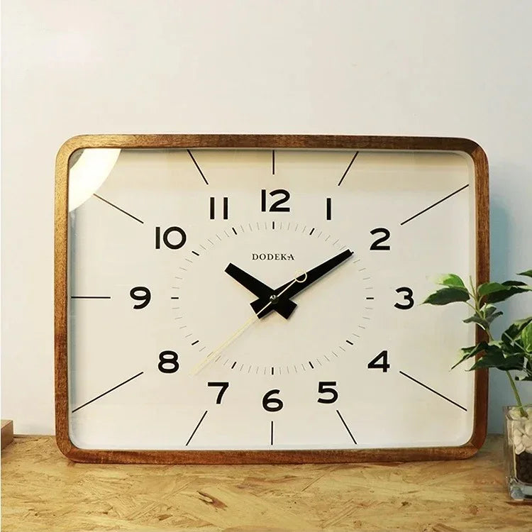 Square Frame Metal Wall Clock