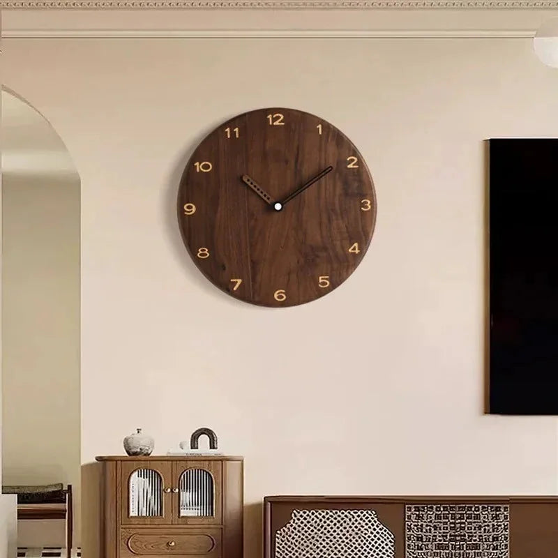 Bronze Finish Wood Wall Clock