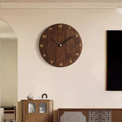 Bronze Finish Wood Wall Clock