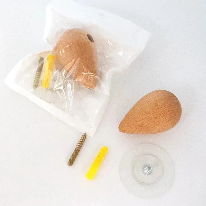 Wood Peg Wall Hook Set