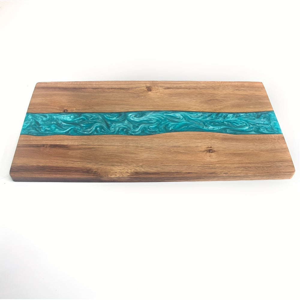 Charcuterie Board | Resin River Acacia Wood Serving Tray & Cheese Platter