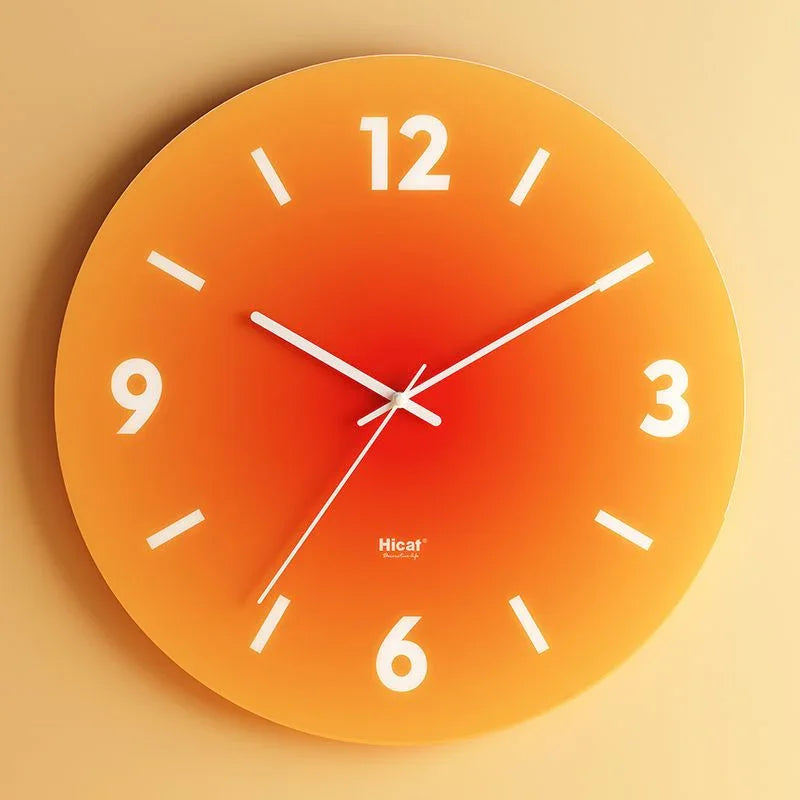 Clear Glass Face Wall Clock