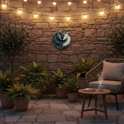 Balance of Shadows 2D Aluminum Wall Plaque